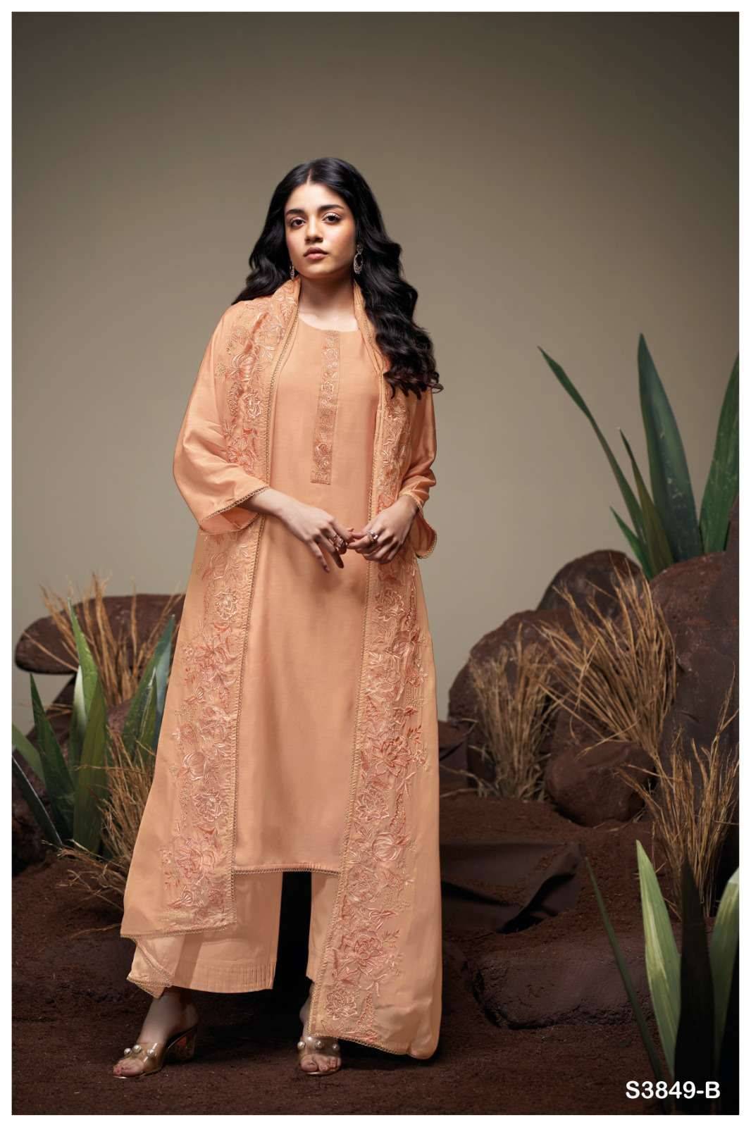 Ganga fayeth 3849 dress materials in wholesale rate